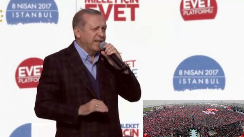 Erdoğan: ‘Evet’ mitinginde seslendi: ‘Ey Kılıçdaroğlu…’