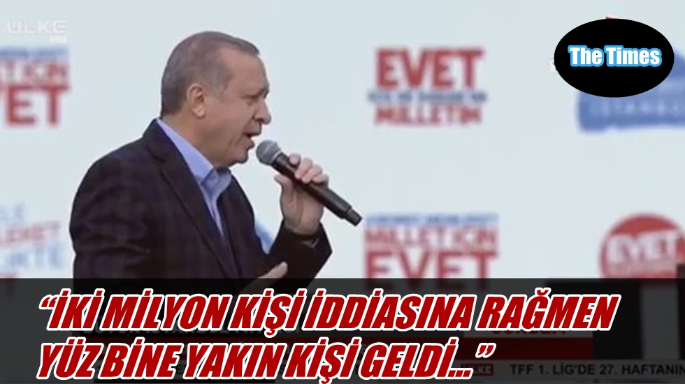 The Times: “Erdoğan konuşurken miting alanı boşalmaya başladı”