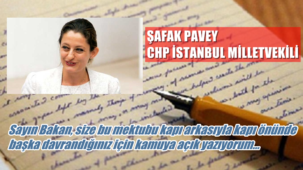 Bekir Bozdağ’a Şafak Pavey’den Kavurmacı’nın tahliyesi üzerine mektup
