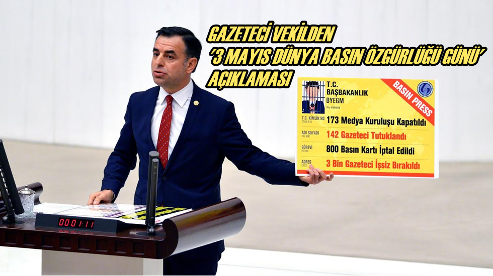 Gazeteci vekilden ‘3 Mayıs Dünya Basın Özgürlüğü Günü’ açıklaması