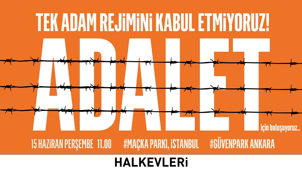 CHP İstanbul İl Örgütü Maçka Parkında ‘Adalet’ Nöbetinde