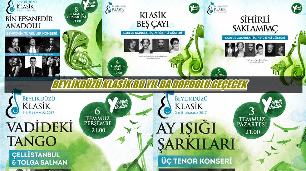 3. Beylikdüzü Klasik Konserleri 3 Temmuz’da Başlıyor…