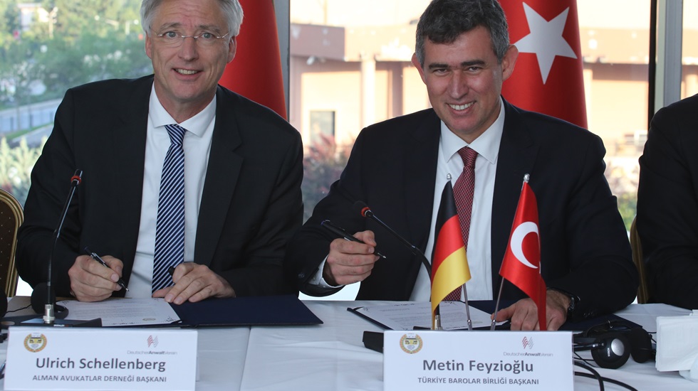 Türkiye ve Alman Avukatları arasında dostluk ve işbirliği anlaşması imzalandı