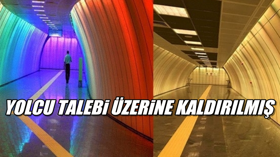 Metro durağındaki gökkuşağı renkleri kaldırıldı: Sebep LGBTİ fobisi mi?