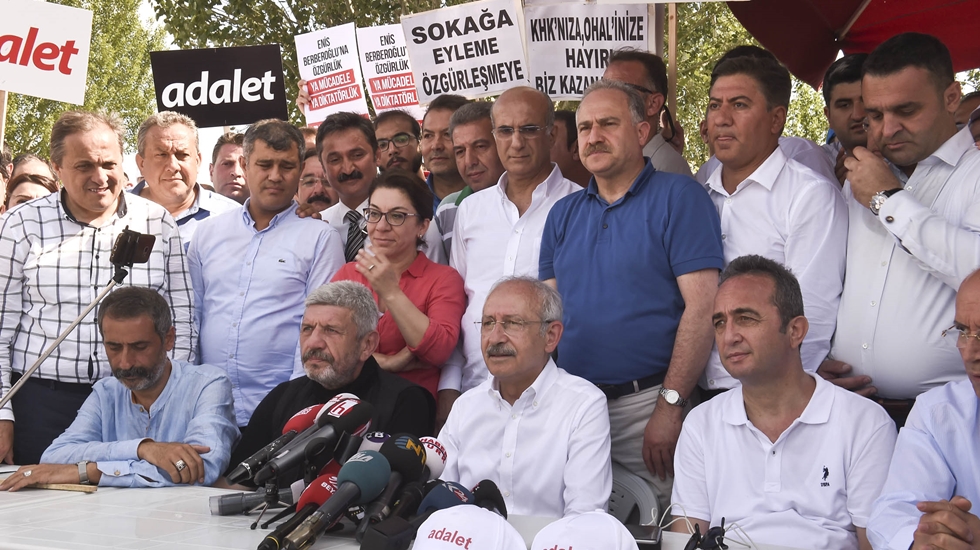 Kılıçdaroğlu’nun ‘Adalet yürüyüşü’nün ilk günü sona erdi