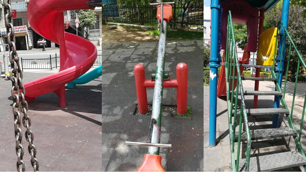 CHP’li Yurdakul çocuk parklarındaki tehlikeye dikkat çekti