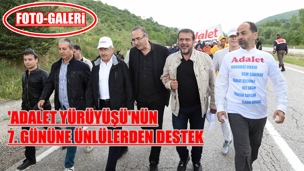Adalet Yürüyüşüne Sporcudan sanatçıya kadar büyük destek