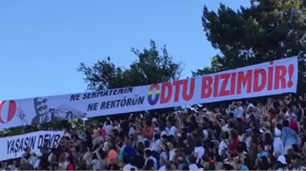 ODTÜ mezuniyet töreninde Erdoğan’ın atadığı rektöre sırtını döndüler, konuşturmadılar