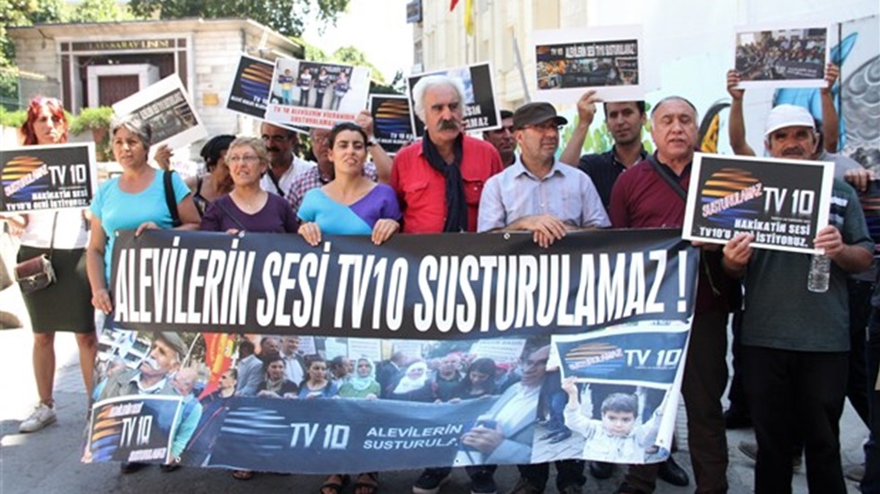 Alevilerin sesi TV 10’un kapatılmasını karşı yapılan eylem 42. haftasında