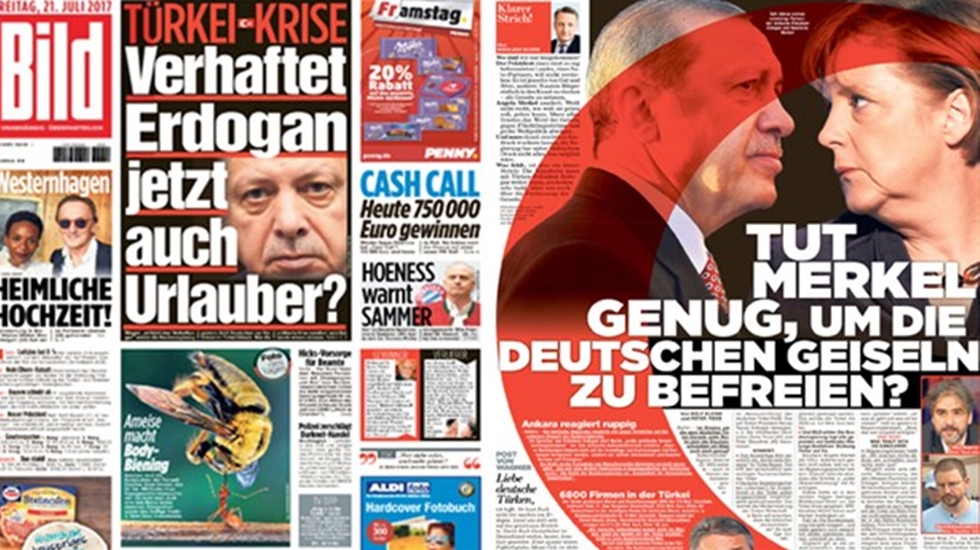 Alman Bild Gazetesi: Erdoğan artık turistleri de tutuklar mı?