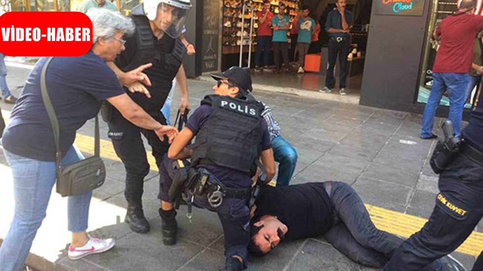 Nuriye ve Semih’e destek eyleminde polis kol kırdı