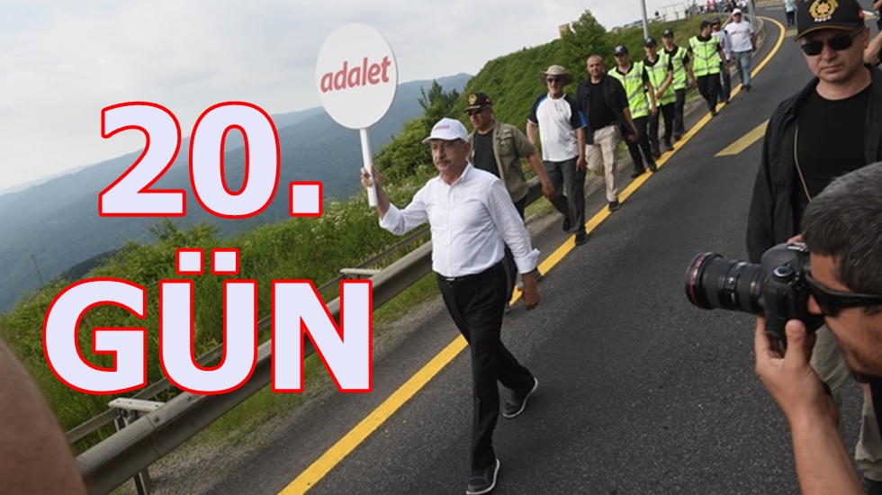 Adalet Yürüyüşü 20. gününe başladı