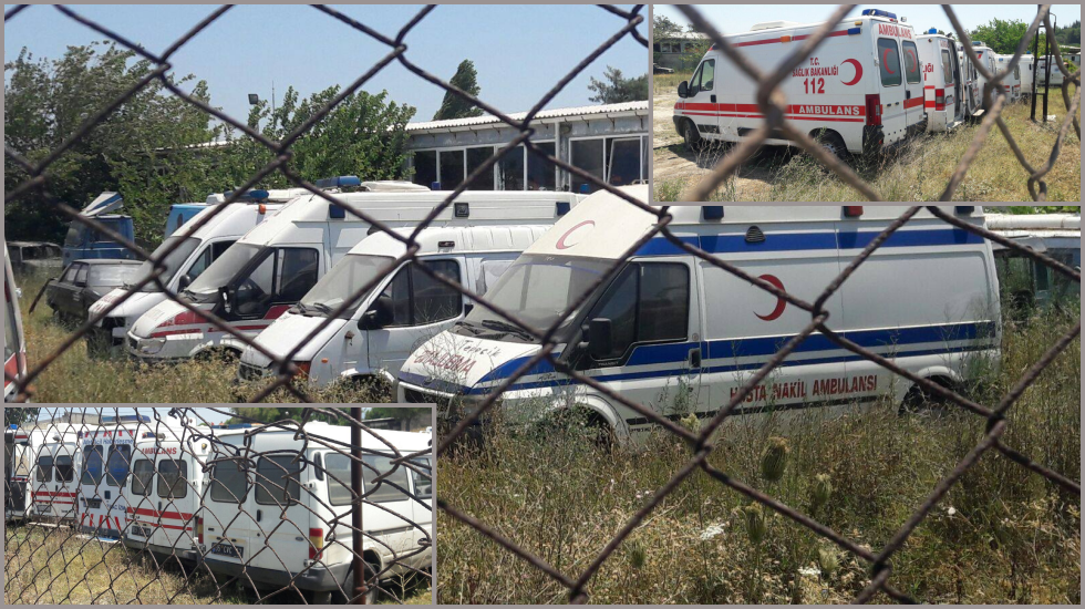 Bu ambulanslar çürümeye terk edildi!
