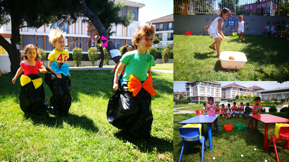 Açık havada eğlenirken öğreniyorlar