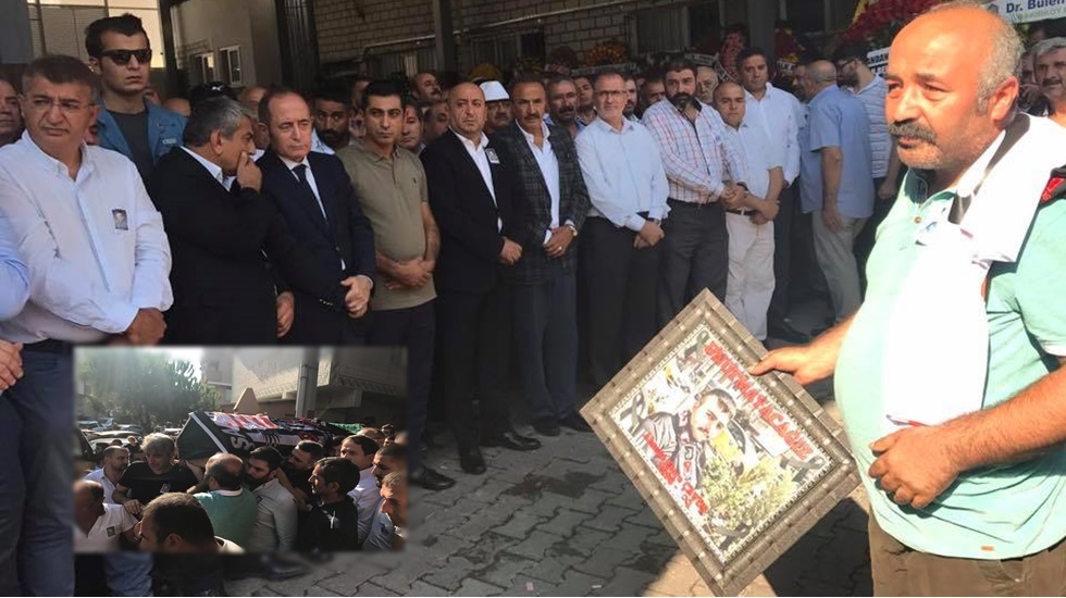 Gazeteci Babanın maganda kurbanı oğlu son yolculuğuna uğurlandı