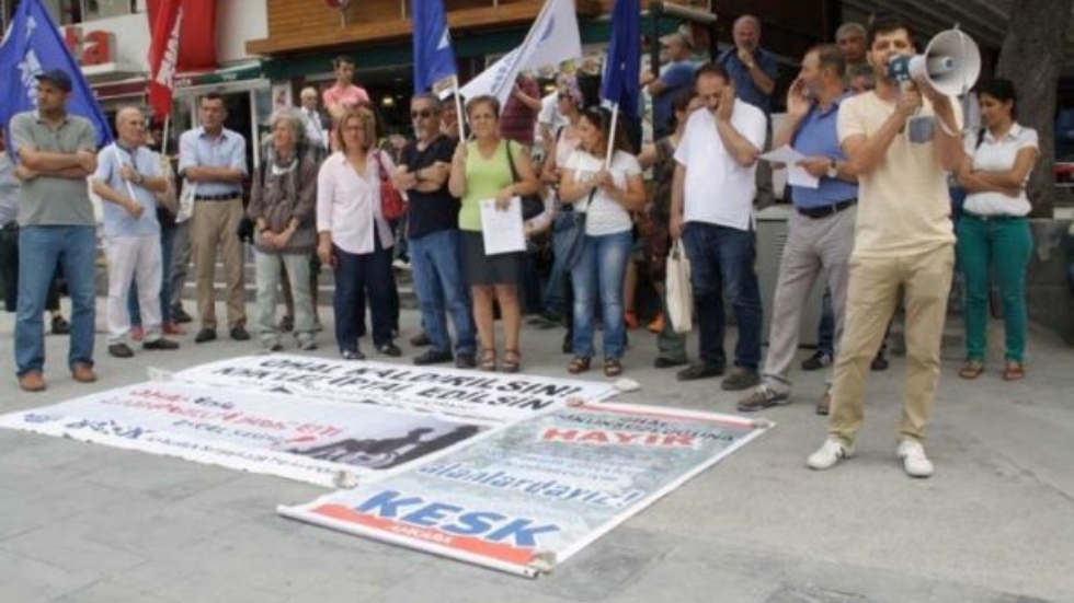 KESK’ten protesto eylemi: OHAL kalksın, KHK’ler iptal edilsin