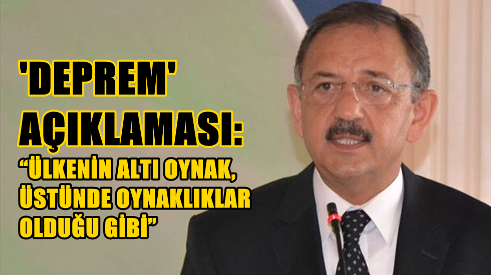 Çevre Bakanı’ndan siyasetçi tipi ‘deprem’ açıklaması