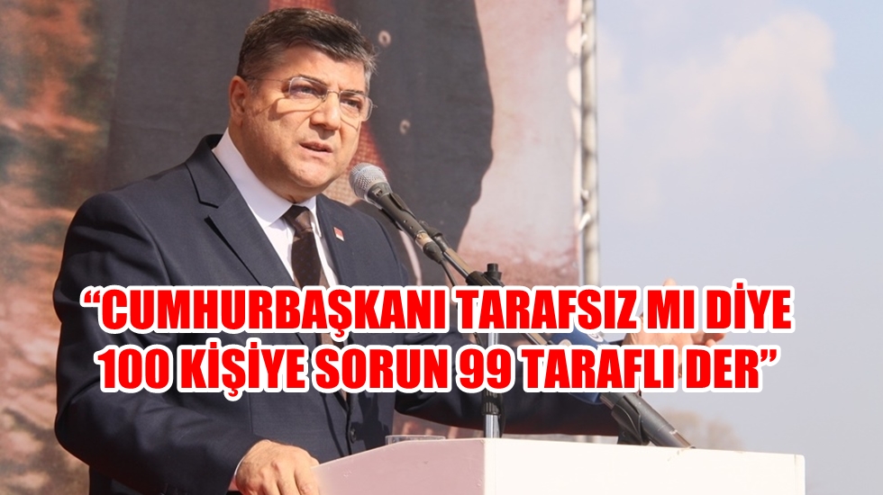 Sındır: “Cumhurbaşkanının tarafsız olmasını beklemek abesle iştigal”