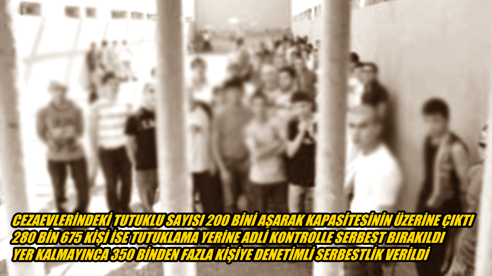 Cezaevlerinde yer kalmadı