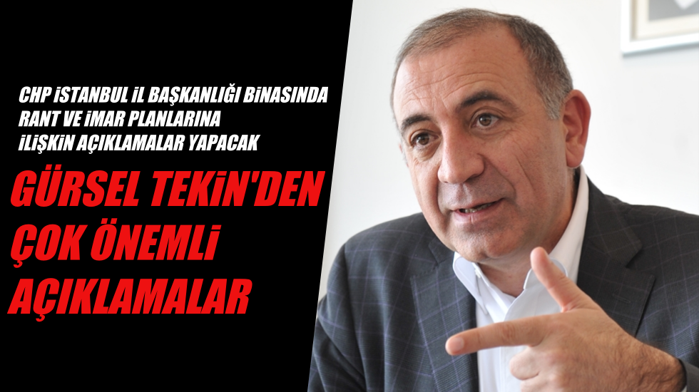 Gözler Gürsel Tekin’in basın toplantısında