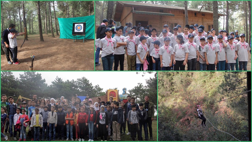 Türk ve Suriyeli çocuklar, izcilik kampında buluştu