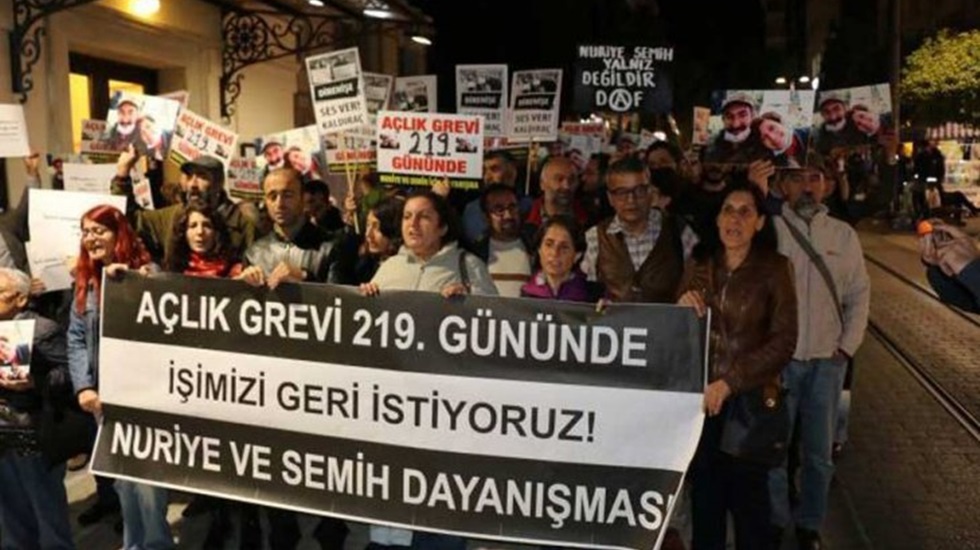 Nuriye Gülmen ve Semih Özakça için Kadıköy’de eylem