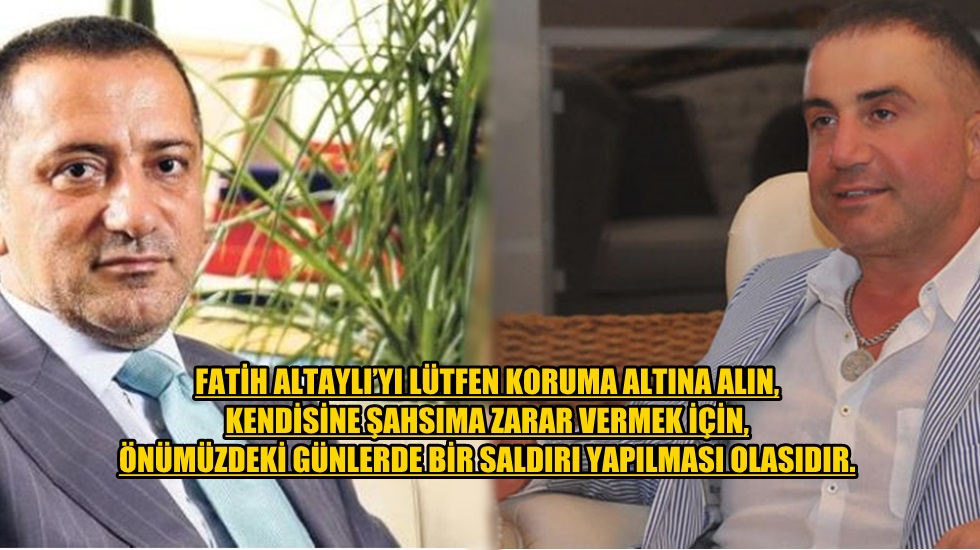 Sedat Peker: Fatih Altaylı’nın başına geleceklerden sorumlu değilim