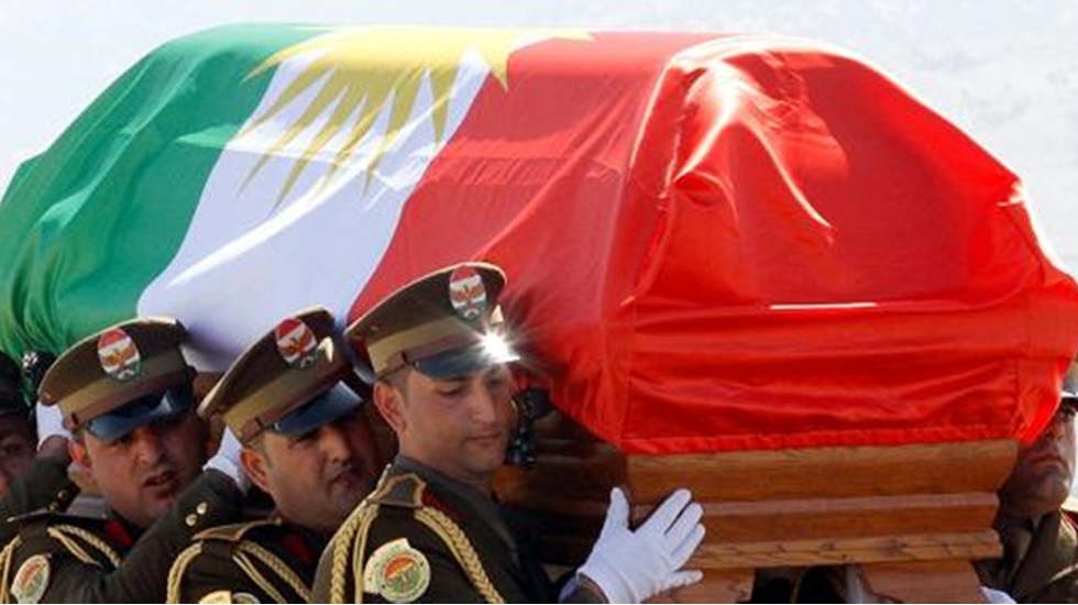Talabani’nin cenazesinde bayrak boykotu