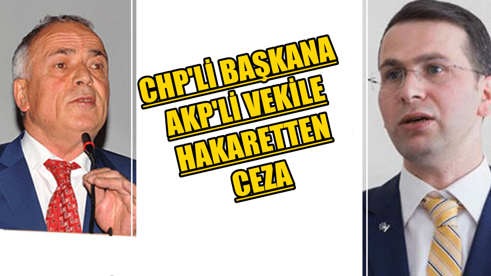 CHP’li başkana AKP’li vekile hakaretten ceza