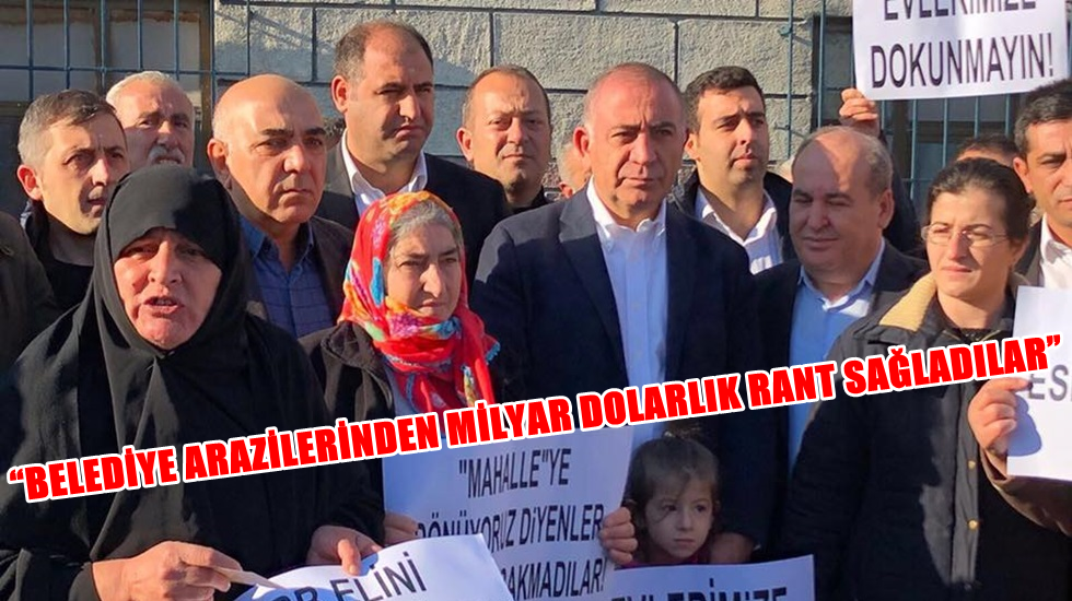 Gürsel Tekin: “Vatandaşın tapusuna, toprağına göz dikmekten vazgeçin”