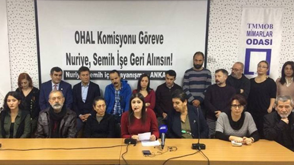“OHAL komisyonu kararını açıklasın… Nuriye ve Semih yaşasın”