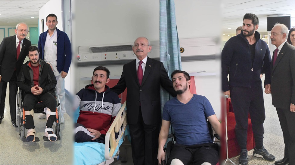 Kılıçdaroğlu’ndan gazilere ziyaret