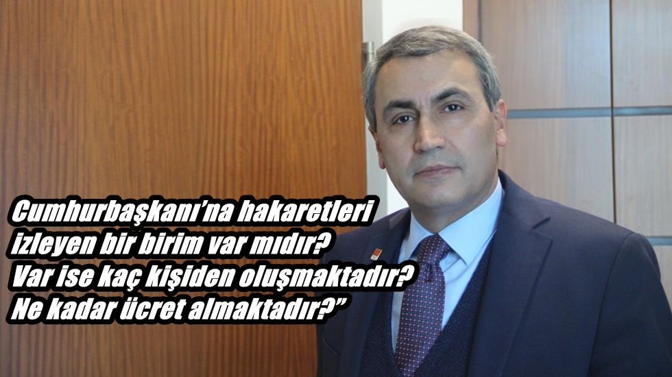 Cumhurbaşkanı’na hakaretleri izleyen bir birim mi var?