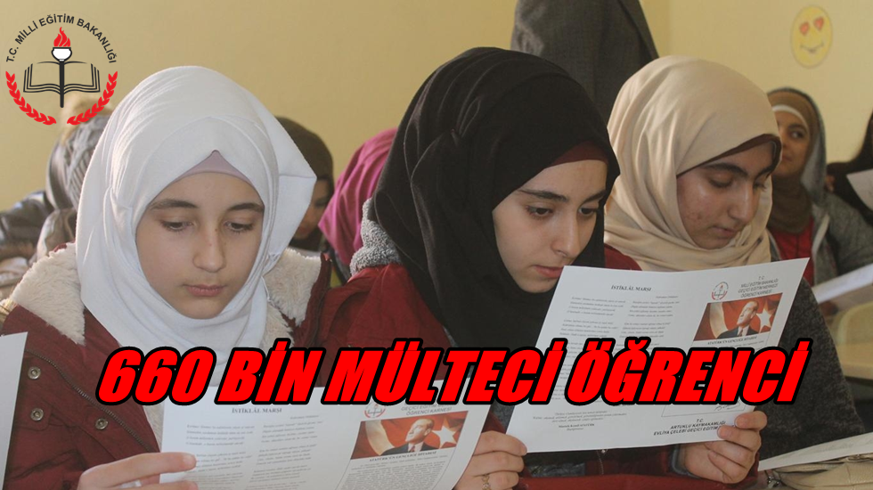 MEB, 660 bin mülteciye eğitim veriyor