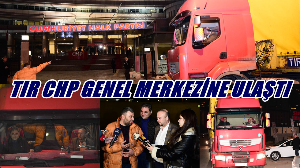 Aykut Erdoğdu’nun İstanbul’dan yola çıktığı Tır Genel Merkeze ulaştı