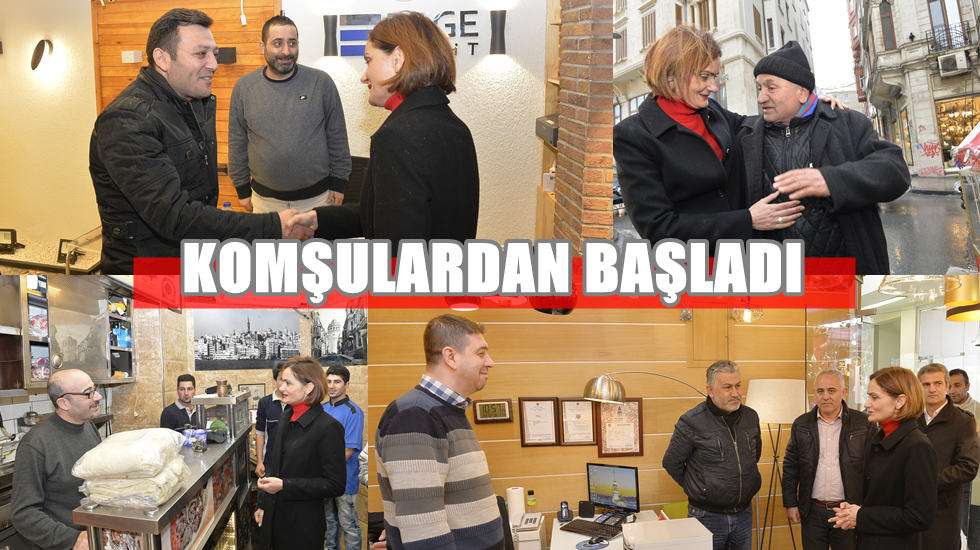 CHP İl Başkanı Kaftancıoğlu İl binası çevresindeki esnafı ziyaret etti