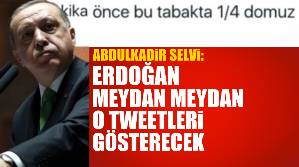 “Erdoğan o tweet’leri meydanlara kurduracağı ekranlardan izletip CHP’yi yerden yere vuracak”