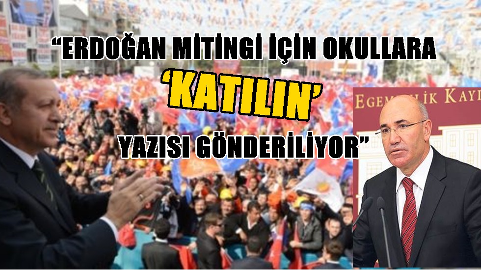 CHP’li Tanal’dan, AKP’nin skandal miting yazısına sert tepki