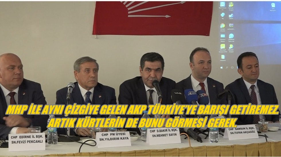 CHP’li Kaya: “Kürt sorununun konuşulmasını istemeyenler bizi ölümle tehdit ediyorlar”