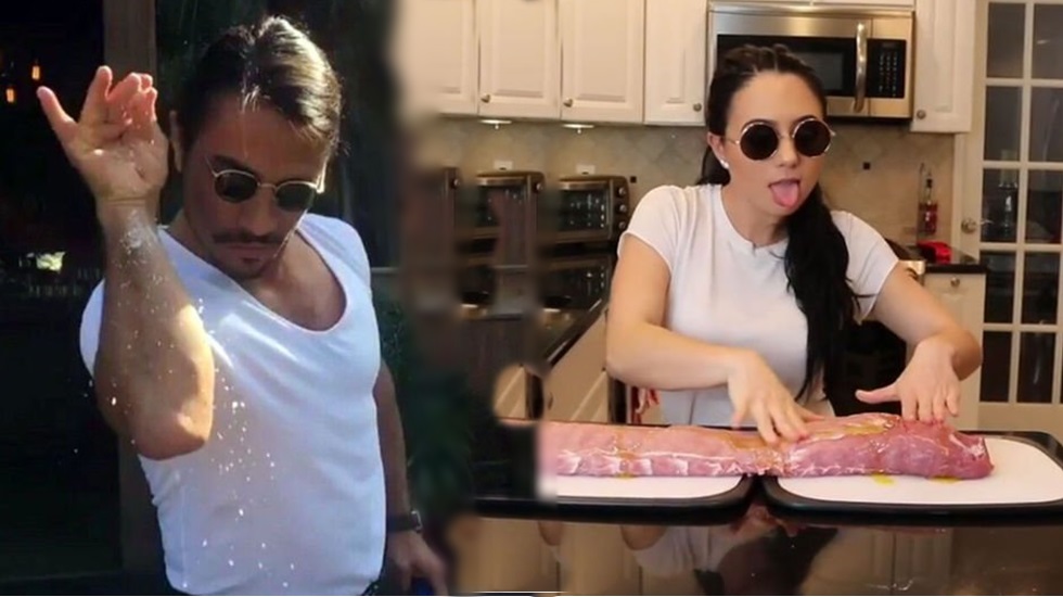 Ünlü model Ashley Nocera’dan Nusret taklidi