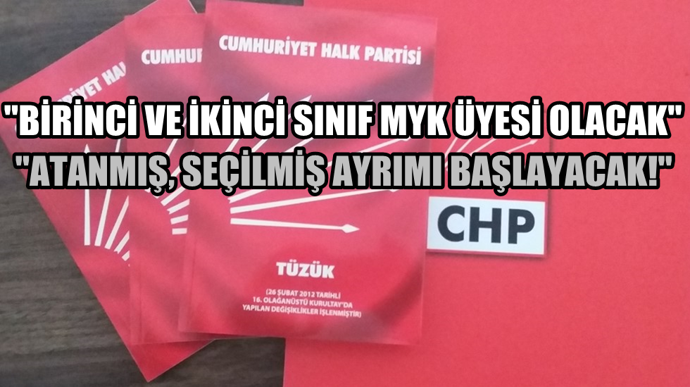 CHP MYK toplantısında ‘TÜZÜK’ gerilimi!