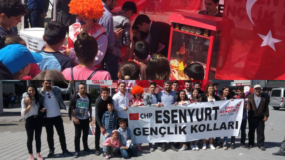 CHP’li gençler, Esenyurtlu miniklere 23 Nisan kutlaması düzenledi