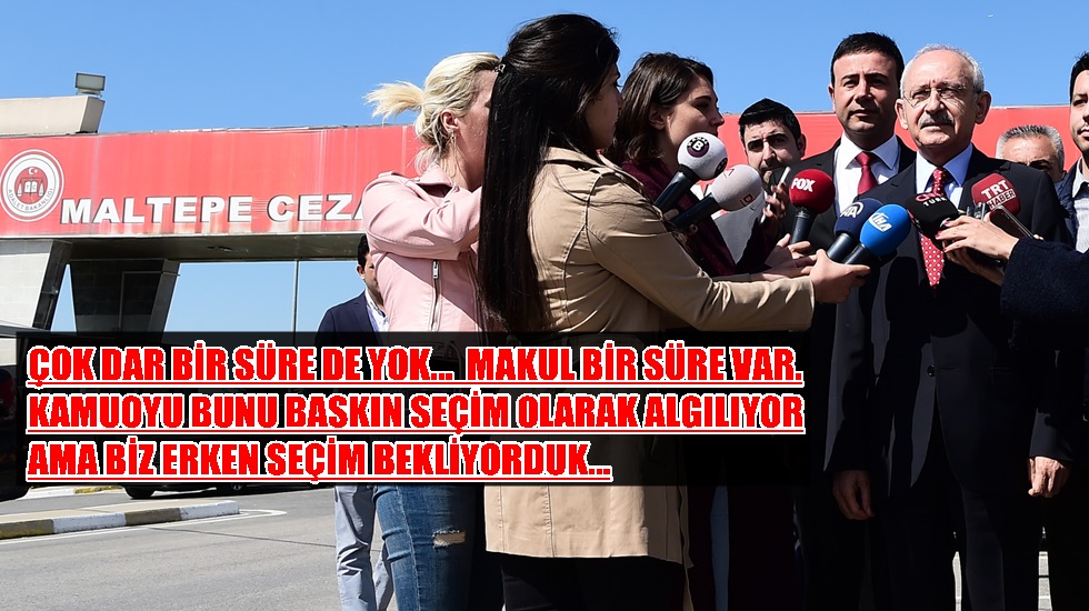 Kılıçdaroğlu, Maltepe Cezaevinde yatan Enis Berberoğlu’nu ziyaret etti