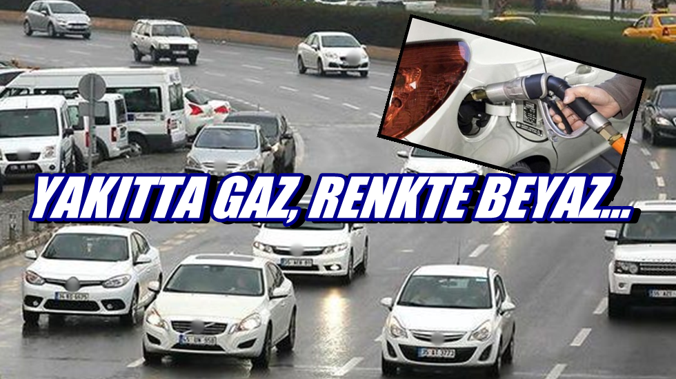 Sürücünün tercihi;  Yakıtta gaz, renkte beyaz