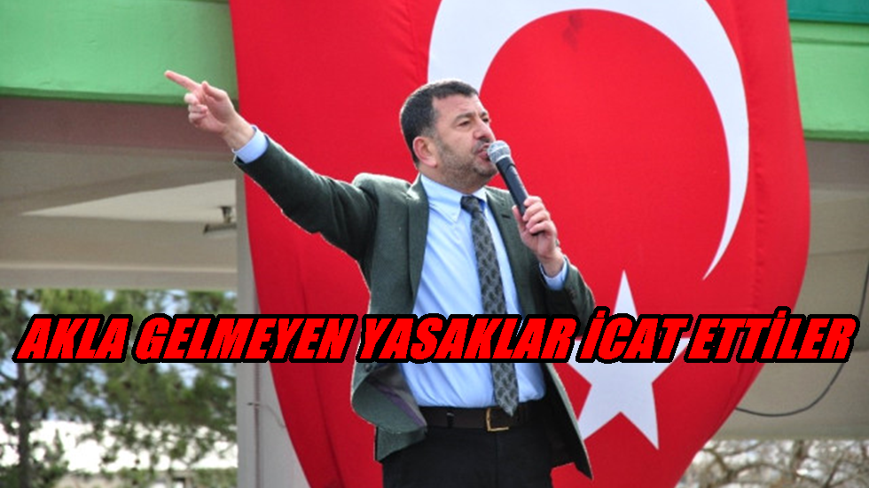 Ağbaba: “Basılmayan kitabı toplatanlar atılmayan sloganı da yasakladı”