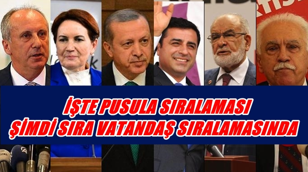 Seçim pusuladaki sıralama belli oldu: İnce ilk sırada