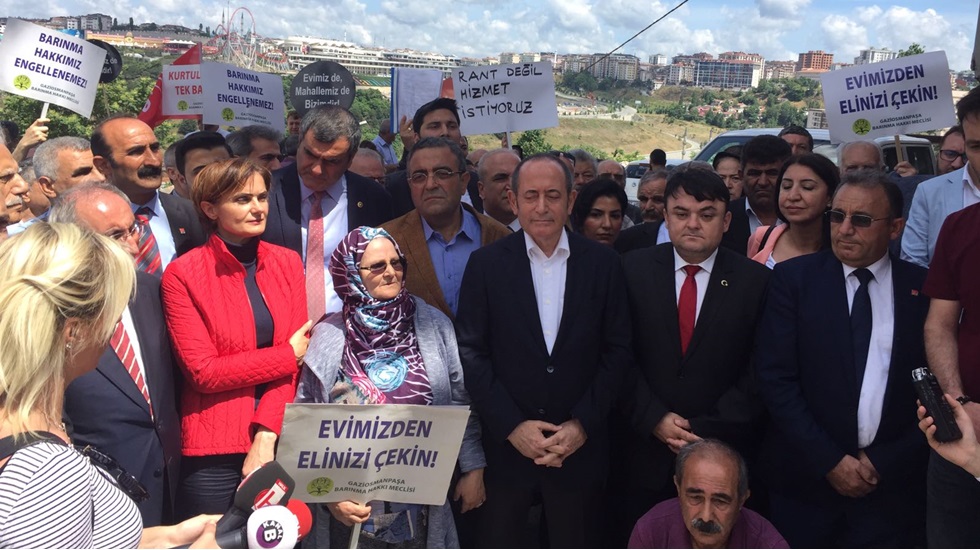 CHP İstanbul’dan kentsel dönüşüm mağdurlarına destek