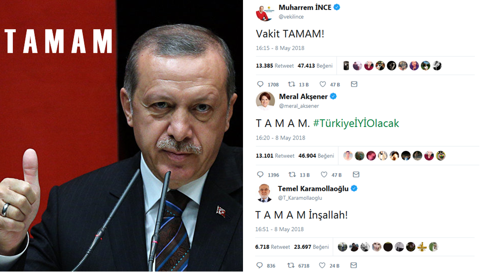 Erdoğan, “Milletimiz ‘Tamam’ derse çekiliriz dedi; sosyal medya yıkıldı!