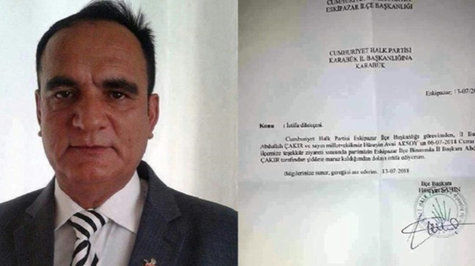 CHP’de dayak istifası…
