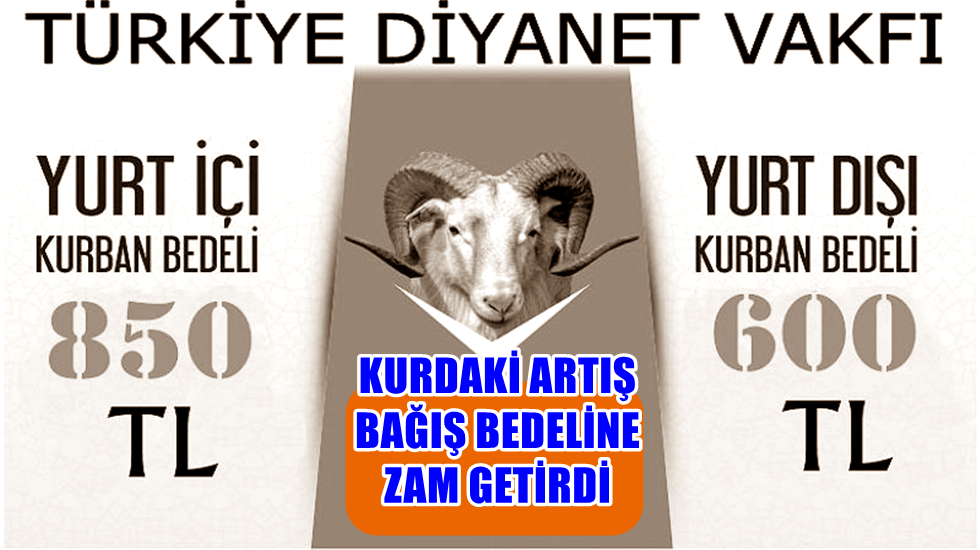 Dolar kurundaki artış nedeniyle bağış miktarını artırdı